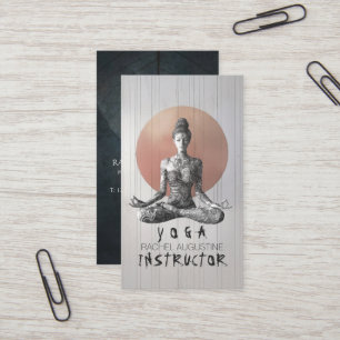 Carte De Visite Maître de méditation Yoga Lotus Pose Reiki