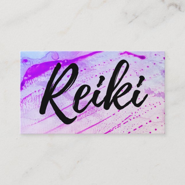 Carte De Visite Maître de Reiki de praticien de Reiki de (Devant)