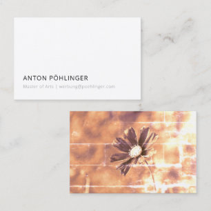 Carte De Visite maître minimal réduit