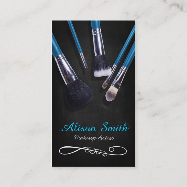 Carte De Visite Makeup Artist brushes/Cosmetic Brushes (Devant)