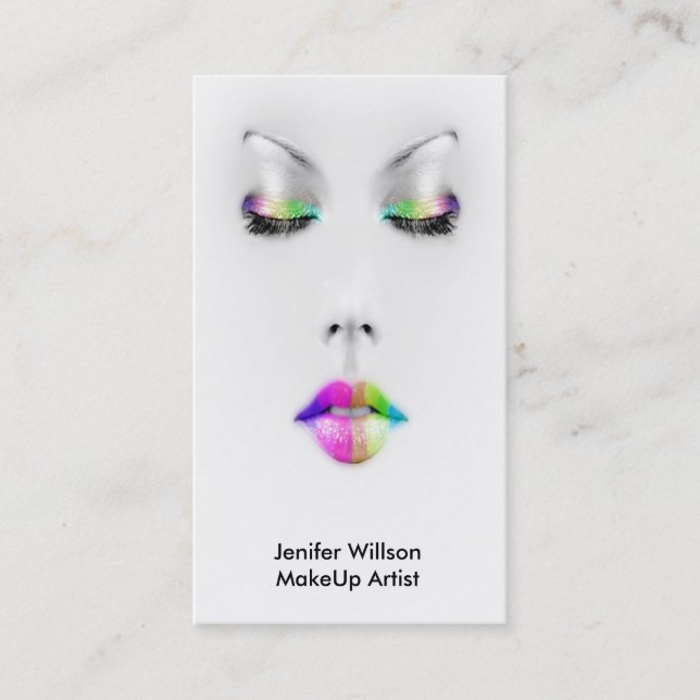 Carte De Visite Makeup Artist Business Card (Devant)