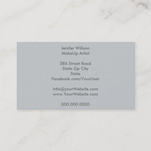 Carte De Visite Makeup Artist Business Card