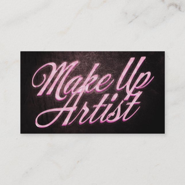 Carte De Visite Makeup artist business card (Devant)