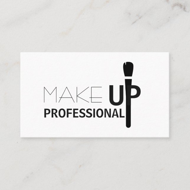 CARTE DE VISITE  MAKEUP ARTIST BUSINESS CARD (Devant)