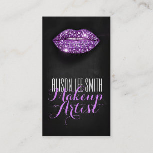 Carte De Visite Makeup Artist/Diamonds Sparkle Lips