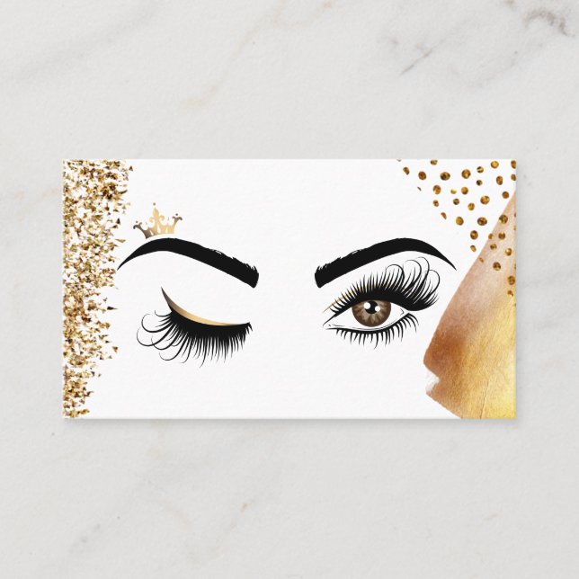 Carte De Visite Makeup artist Wink Eye Beauty Salon Lash Extension (Devant)