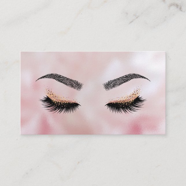 Carte De Visite Makeup artist Wink Eye Beauty Salon Lash Extension (Devant)