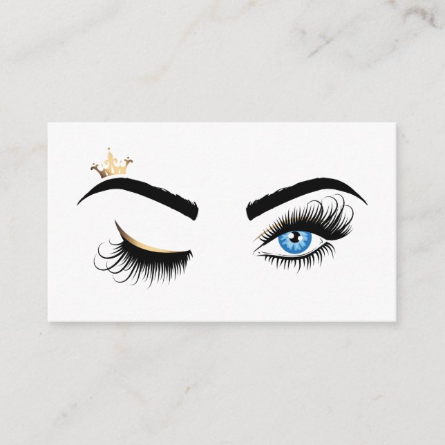 Carte De Visite Makeup artist Wink Eye Beauty Salon Lash Extension (Devant)