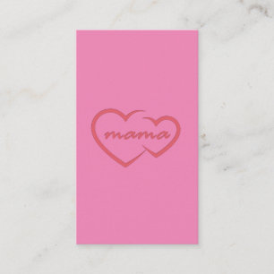 Carte De Visite Mama love cadeau de la fête des mères pour le meil