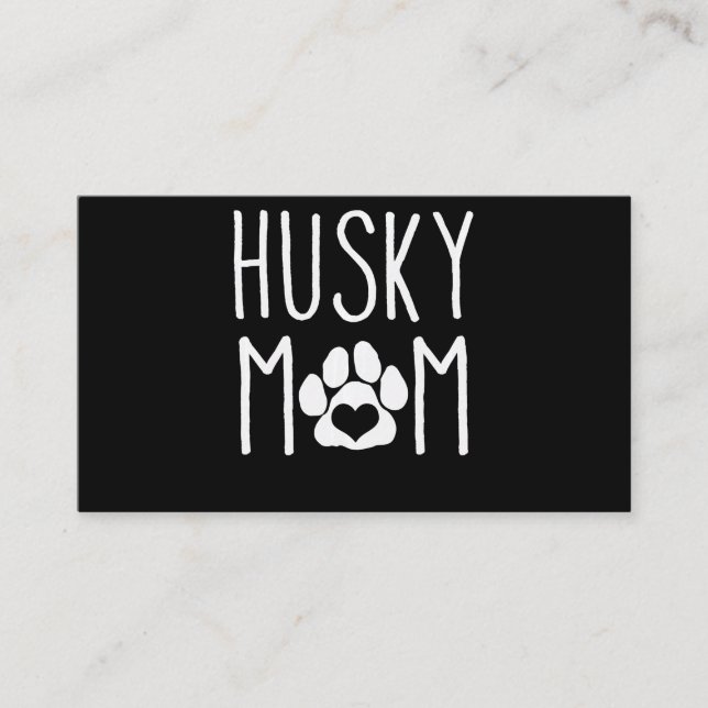 Carte De Visite Maman de Husky | Dog lover | Dog Decor (Devant)