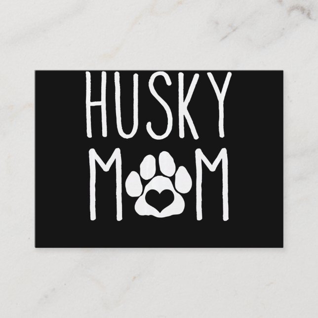 Carte De Visite Maman de Husky | Dog lover | Dog Decor (Devant)