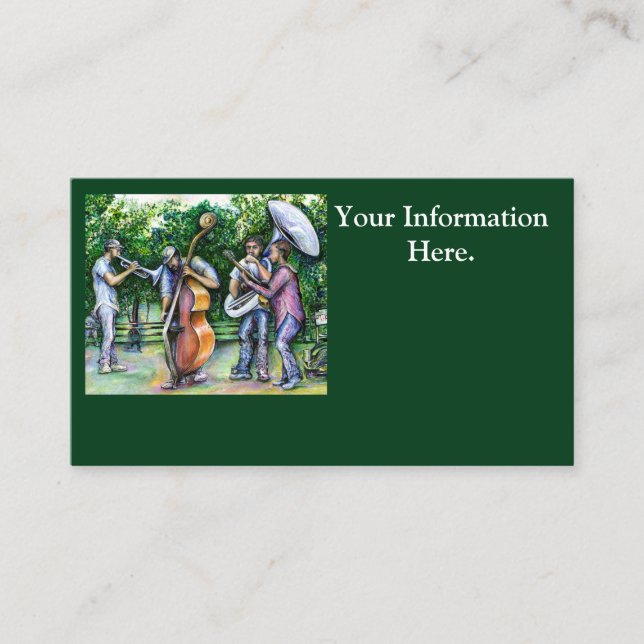 Carte De Visite Maman ne m'a jamais averti des joueurs tuba (Devant)