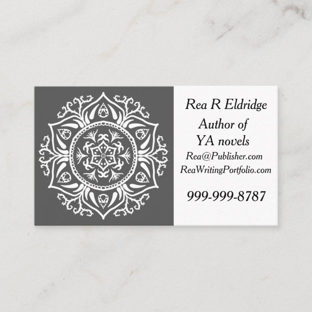 Carte De Visite Manatee Mandala (Devant)