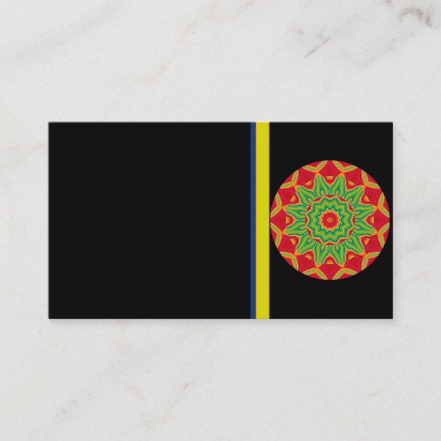 Carte de visite Mandala (Devant)