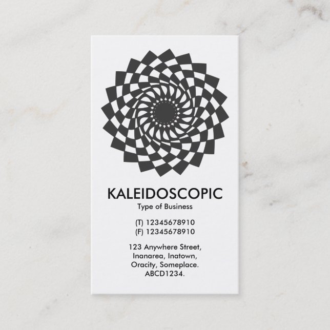 Carte De Visite Mandala 011 (Devant)