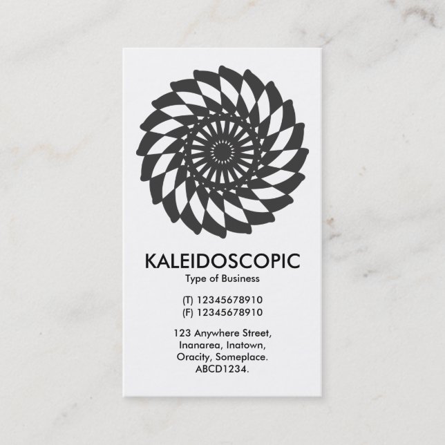 Carte De Visite Mandala 012 (Devant)