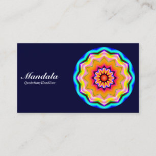Carte De Visite Mandala 01 - Dark Navy 000033