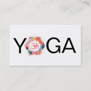 Carte De Visite *~* Mandala Aum OM Lotus YogaInstructeur