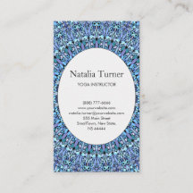 Mandala bleu magique de jardin d'agrément