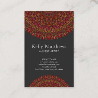 Carte De Visite Mandala coloré de fleur