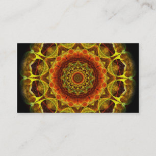 Carte De Visite Mandala de bouton d'or