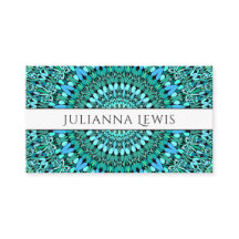 Mandala de fleur de turquoise