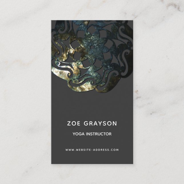 Carte De Visite Mandala du Temple Intérieur (Devant)