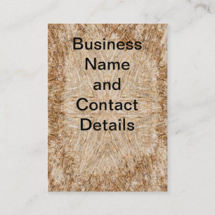 Carte De Visite Mandala en bois pétrifié