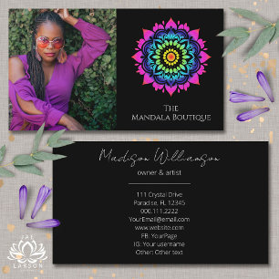 Carte De Visite Mandala Ésotérique Holistique Métaphysique Photo B