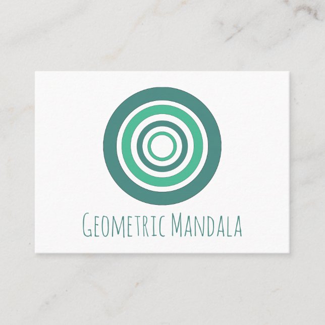 Carte De Visite Mandala géométrique (Devant)