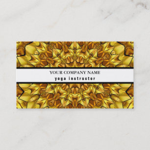 CARTE DE VISITE MANDALA LOGO CUSTOMISÉ YOGA INSTRUCTEUR