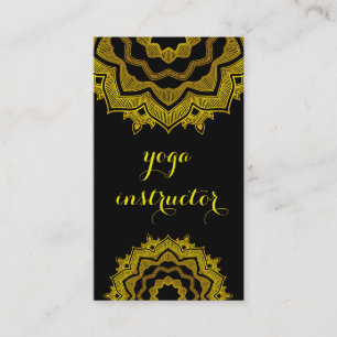 CARTE DE VISITE MANDALA LOGO CUSTOMISÉ YOGA INSTRUCTEUR