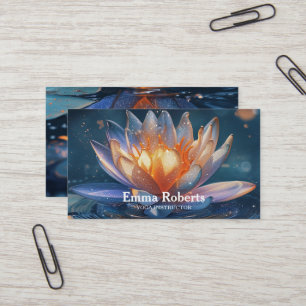 CARTE DE VISITE MANDALA LOTUS INSTRUCTEUR YOGA CUSTOMISÉ
