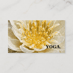 CARTE DE VISITE MANDALA LOTUS INSTRUCTEUR YOGA CUSTOMISÉ