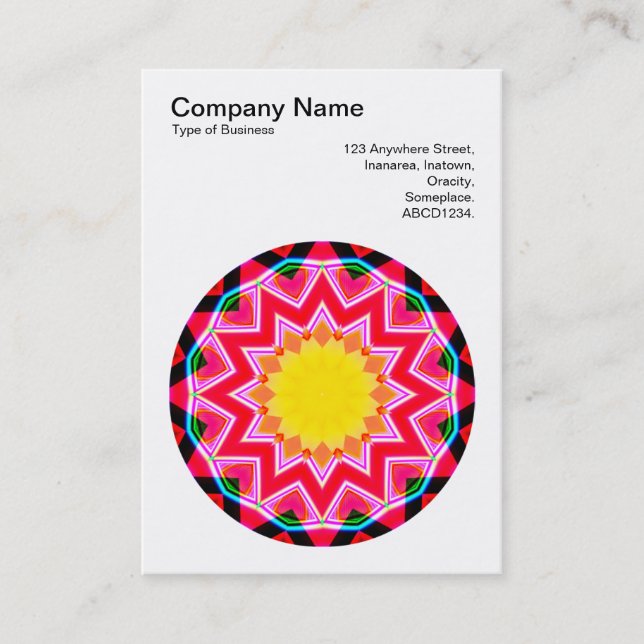 Carte De Visite Mandala Motif 01 (Devant)