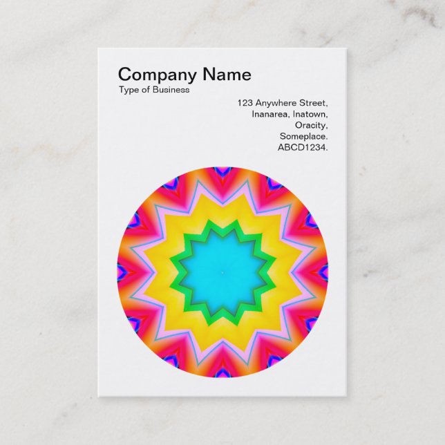 Carte De Visite Mandala Motif 010 (Devant)