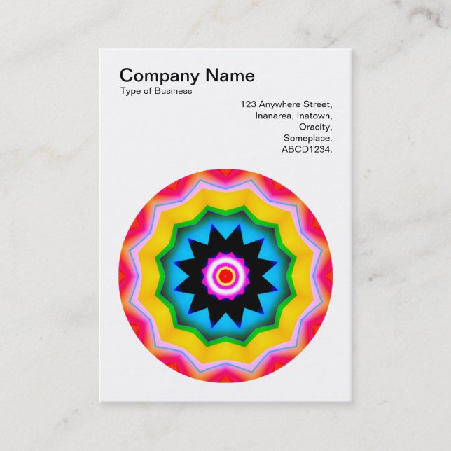 Carte De Visite Mandala Motif 011 (Devant)