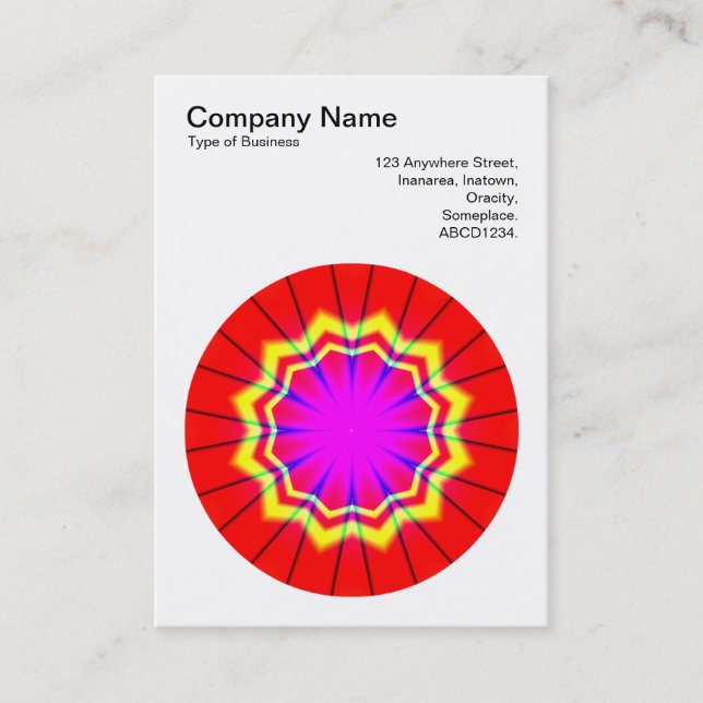 Carte De Visite Mandala Motif 014 (Devant)