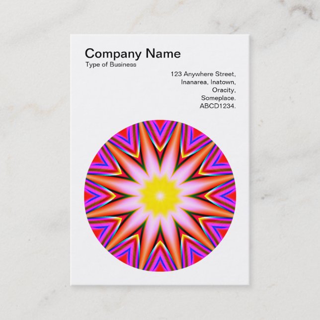 Carte De Visite Mandala Motif 015 (Devant)