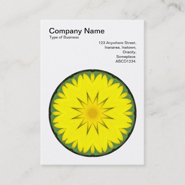 Carte De Visite Mandala Motif 018 (Devant)