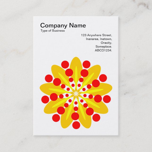 Carte De Visite Mandala Motif 025 (Devant)