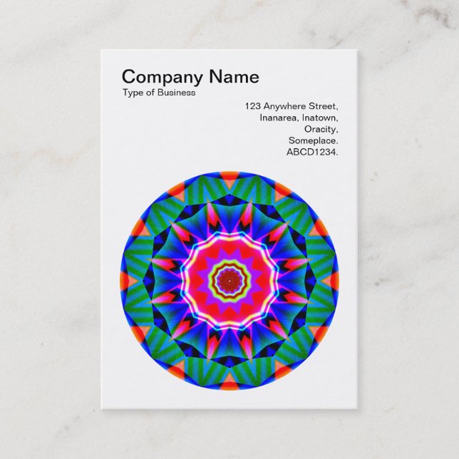 Carte De Visite Mandala Motif 026 (Devant)