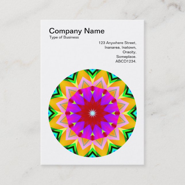 Carte De Visite Mandala Motif 027 (Devant)
