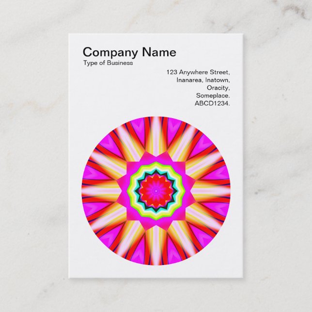 Carte De Visite Mandala Motif 030 (Devant)