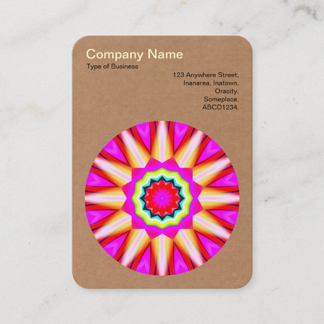 Carte De Visite Mandala Motif 030 - Carton (Devant)