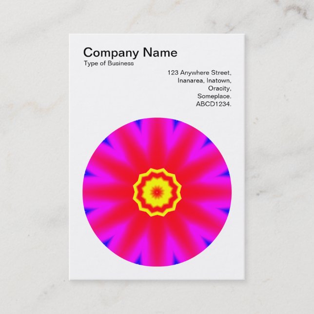 Carte De Visite Mandala Motif 05 (Devant)