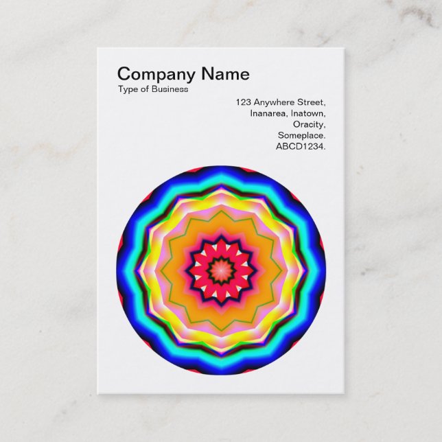 Carte De Visite Mandala Motif 06 (Devant)