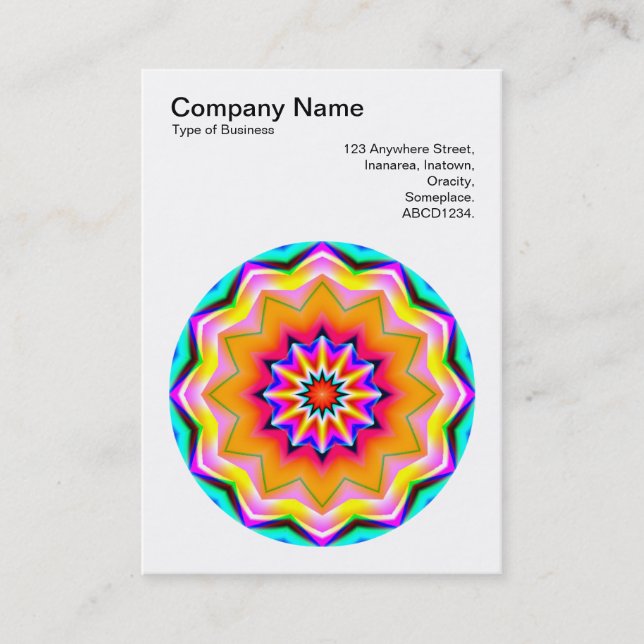 Carte De Visite Mandala Motif 07 (Devant)