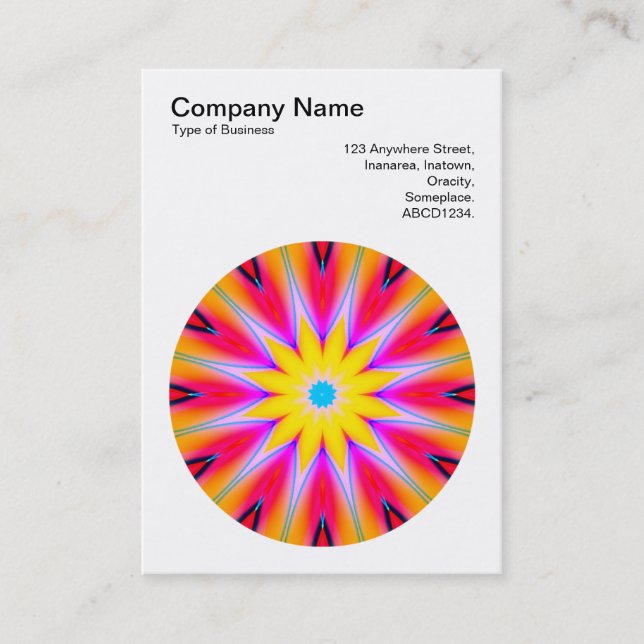 Carte De Visite Mandala Motif 08 (Devant)