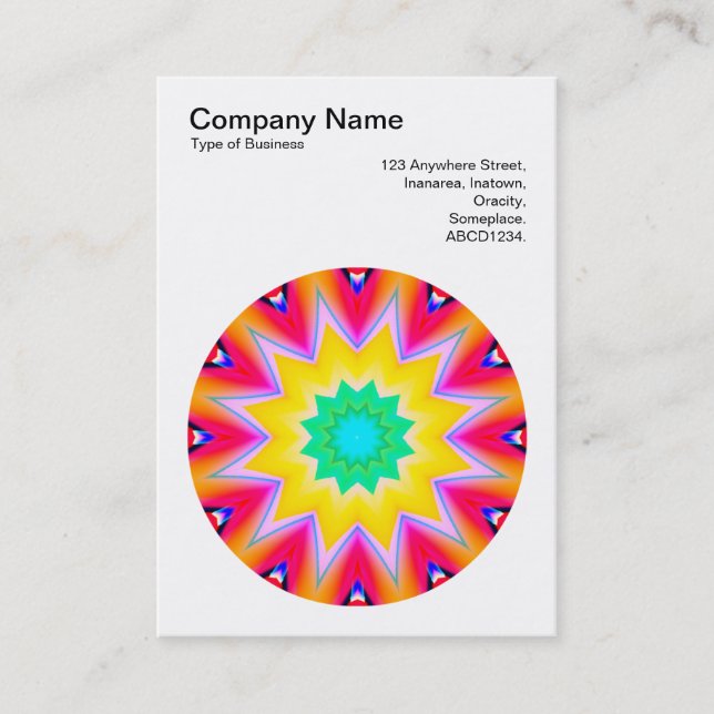 Carte De Visite Mandala Motif 09 (Devant)